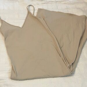 Abercrombie ribbed midi dress small slit v neck